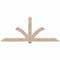 Ekena Millwork Redmond Smooth Timber Gable Bracket, Douglas Fir, 96"W x 40"H x 5 1/2"D x 5 1/2"F, 10/12 Pitch GBW096X40X0606RED00SDF - alternate 1